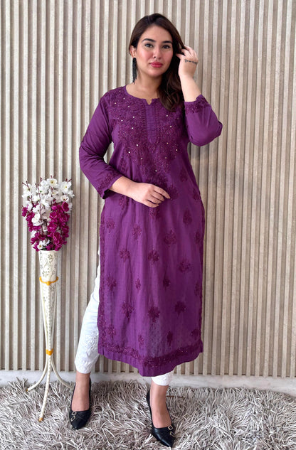 Dolby Mukaish kurti with Lykra Streachble Mukaish Pant