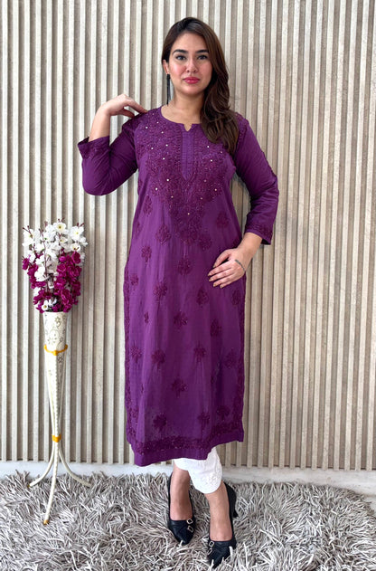 Dolby Mukaish kurti with Lykra Streachble Mukaish Pant